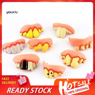 Set 4 Răng Giả Hóa Trang Độc Đáo Vui Nhộn Cho Lễ Halloween