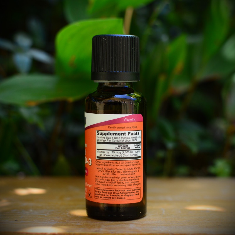 Tinh Chất Vitamin D3 Now Extra Strength Liquid Vitamin D3 1000IU