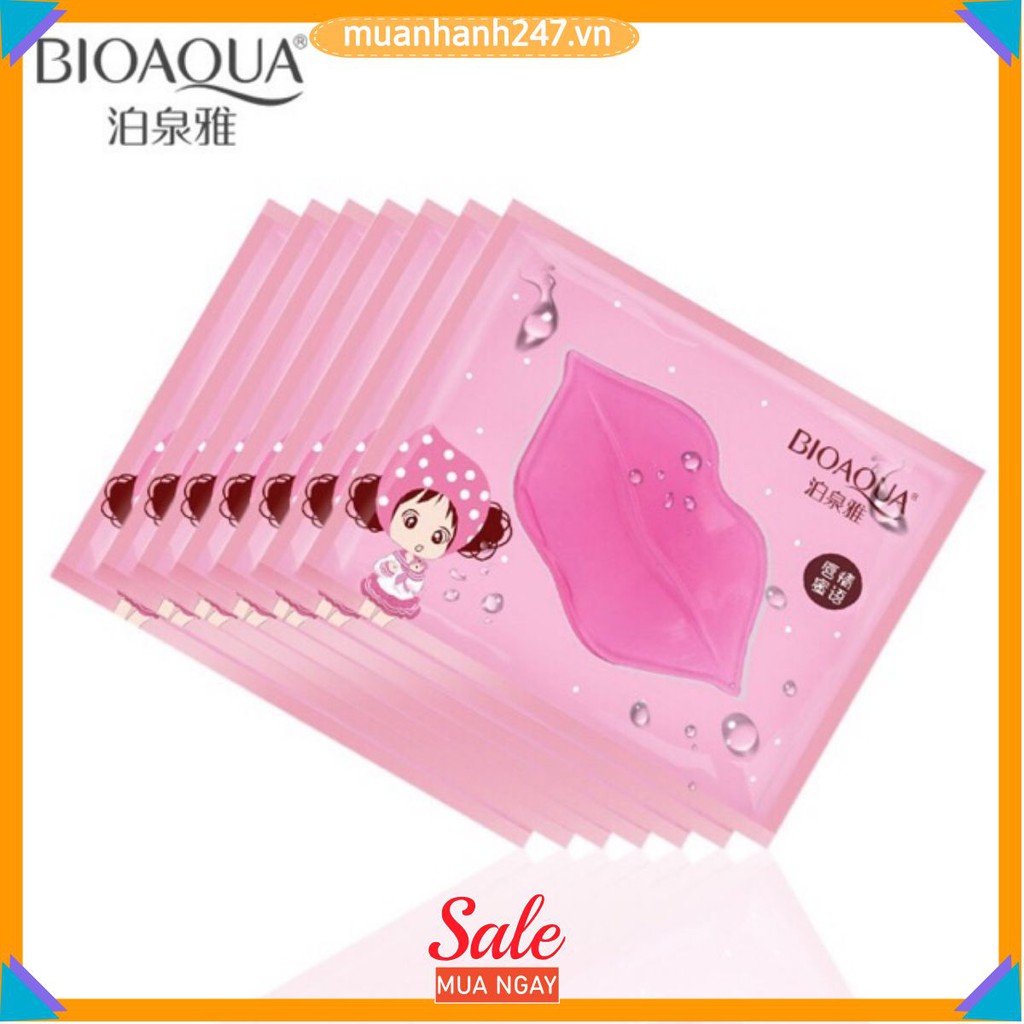 Mặt Nạ Môi 🍓𝑭𝒓𝒆𝒆𝒔𝒉𝒊𝒑🍓 Mask Môi Bioaqua Nội Địa Trung ủ môi tẩy tế bào chết tạo đôi môi quyến rũ tự nhiên