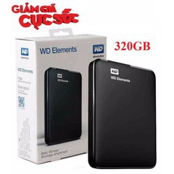 Ổ Cứng Di Động W.D Elements 320GB + Bao vải W.D