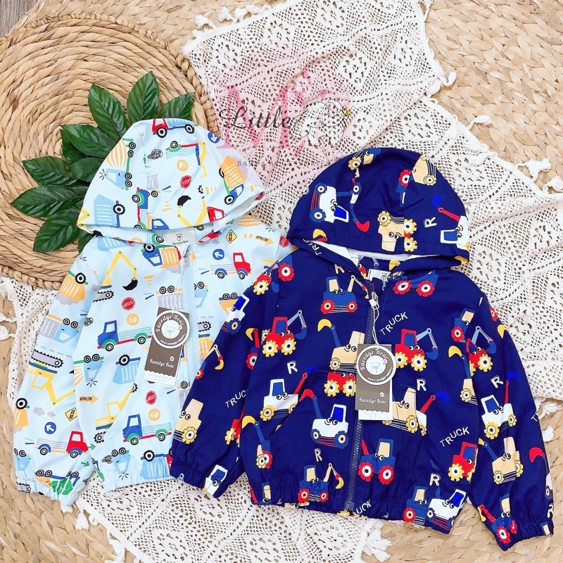 Áo khoác gió trẻ em 2 lớp hàng Quảng Châu cao cấp cho bé trai/ gái size 100-140