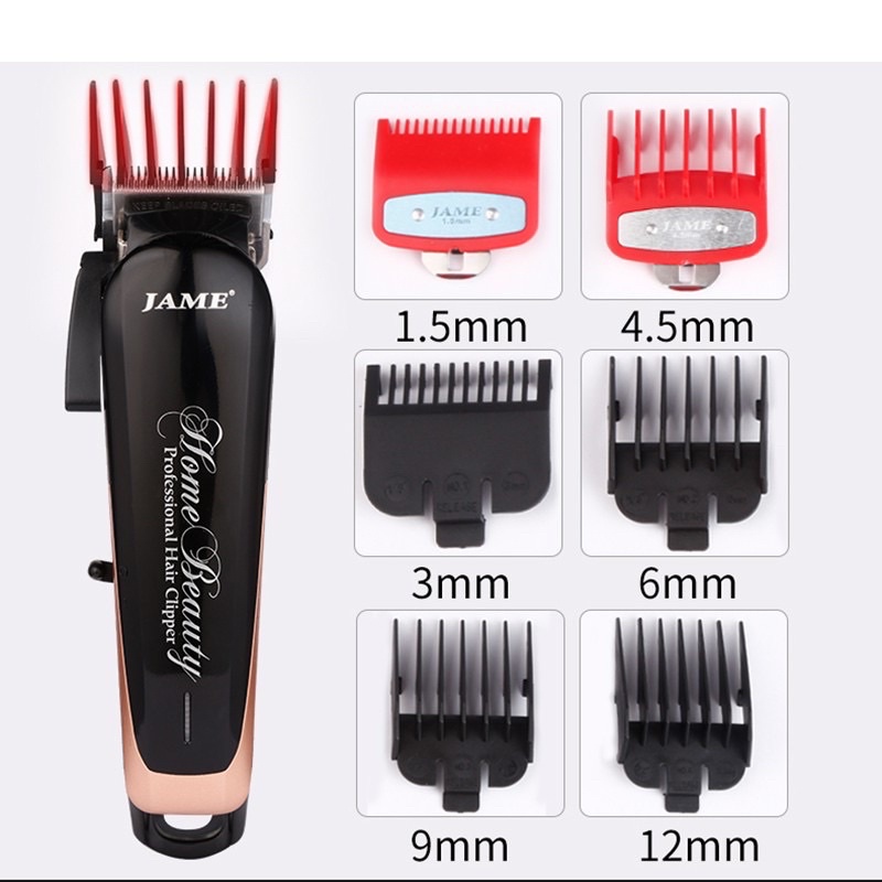 Tông Đơ Cắt Tóc Lưỡi Kép JAME 1070 Tặng Kèm Lược Cắt