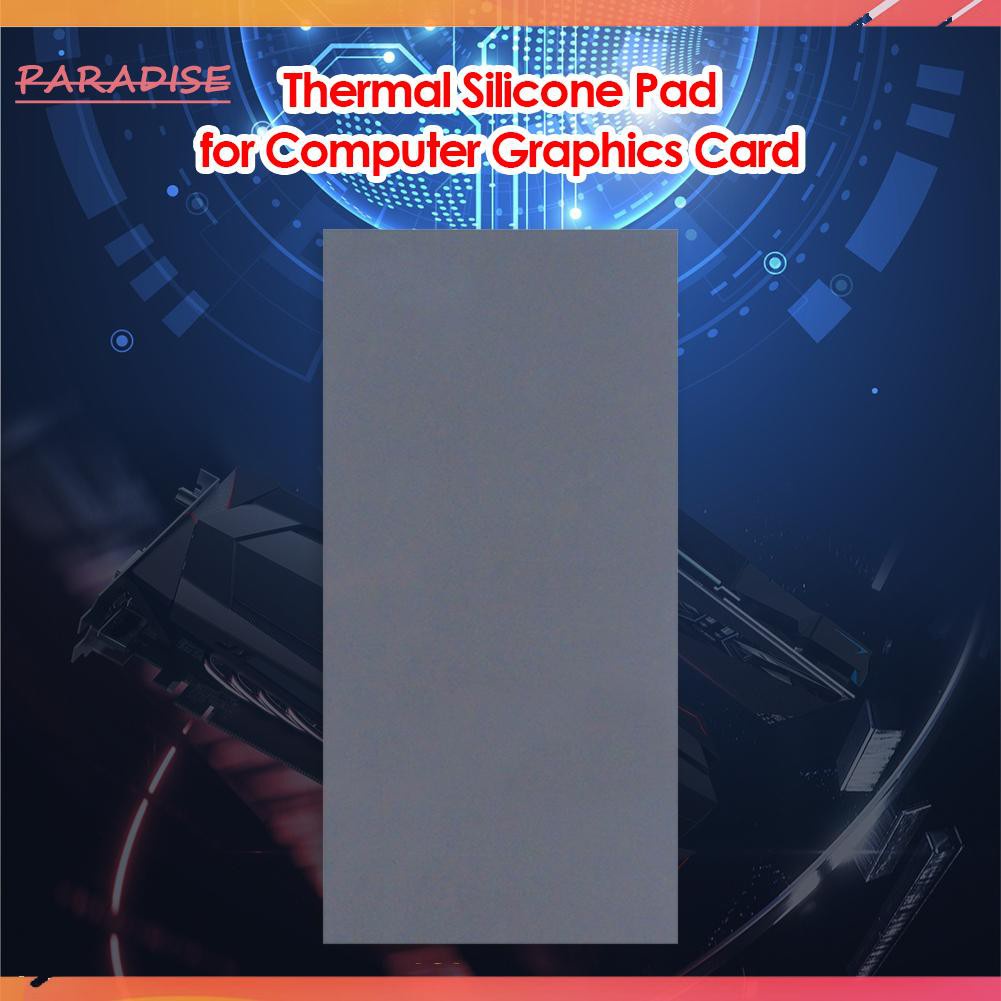 Paradise1 Thermal Pad 12.8 W/mk Silicone Thermal Pads 85x45mm for GPU CPU Heatsink