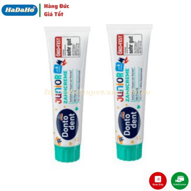 Kem đánh răng Dontodent Junior bảo vệ và nuôi dưỡng răng cho trẻ từ 6 tuổi 100ml