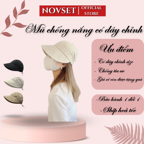 Mũ chống nắng , Chống Tia Cực Tím Phong Cách Hàn Quốc Dành Cho Nữ Có dây chỉnh size mũ [ MÃ  A701 ]