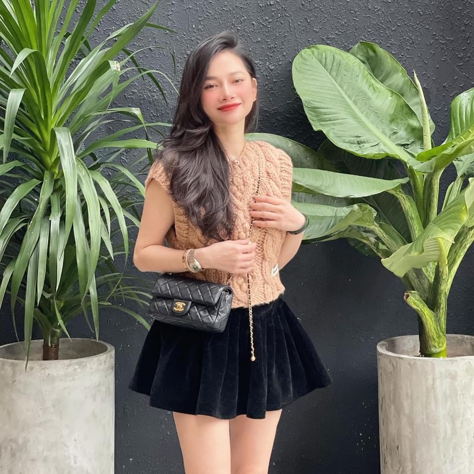 Túi Xách Nữ Classic Ô Trám 8 Xích Vàng Quả Cầu Ngọc Trinh, Túi Nữ Đeo Chéo Cao Cấp Đep Sẵn