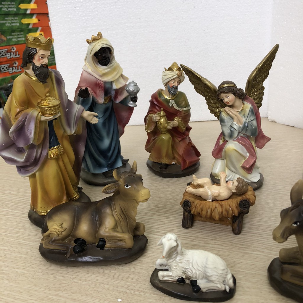 Bộ tượng Noel Giáng Sinh  11 tượng - Trang trí Giáng Sinh