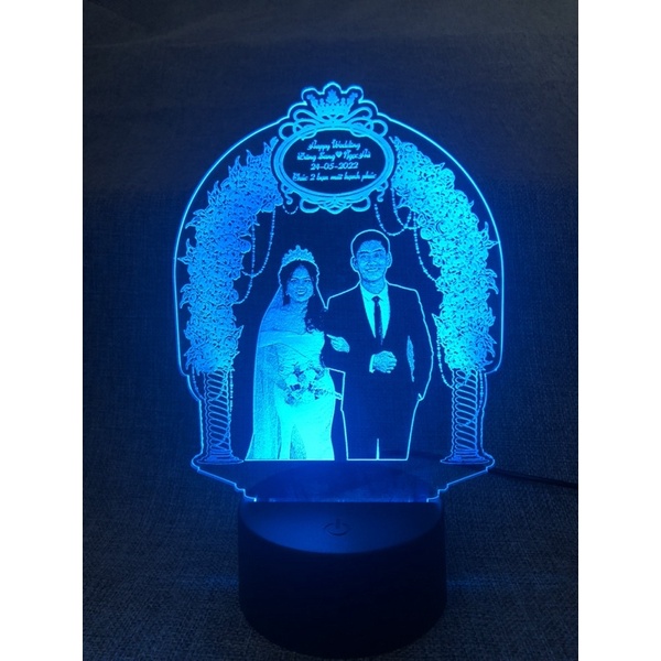 Đèn ngủ khắc hình ảnh theo yêu cầu