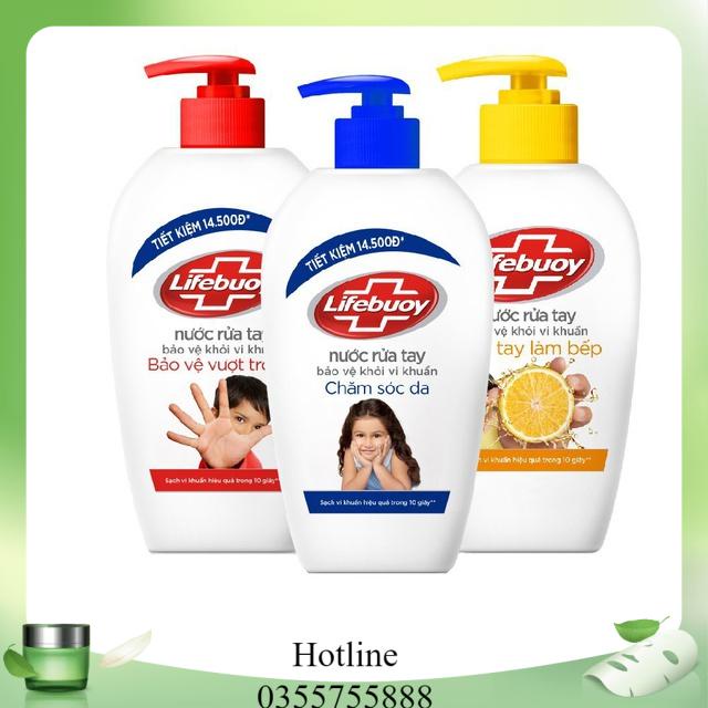 Nước rửa tay Lifebuoy bảo vệ khỏi vi khuẩn Chai 180ml