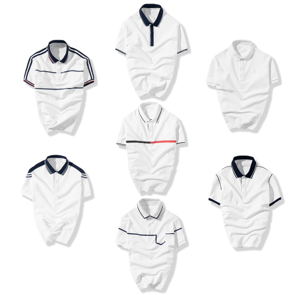 áo thun polo nam trắng cổ trụ cao cấp, thiết kế tối giản nhưng vô cùng tinh tế và sang trọng AREMI 2021 | BigBuy360 - bigbuy360.vn