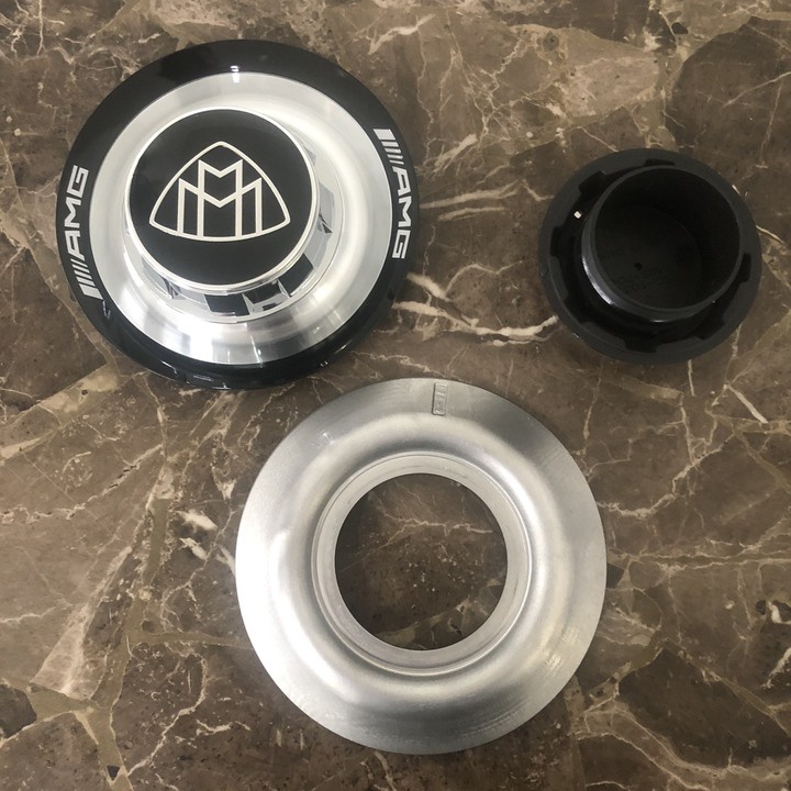 Logo chụp mâm, ốp lazang bánh xe ô tô Maybach BC-1030M ( GIÁ 1 CHIẾC )