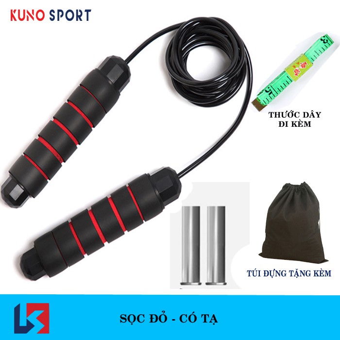 Dây nhảy thể lực đàn hồi  chính hãng KUNO SPORT hỗ trợ luyện tập thể dục, thể thao tiện lợi tại nhà