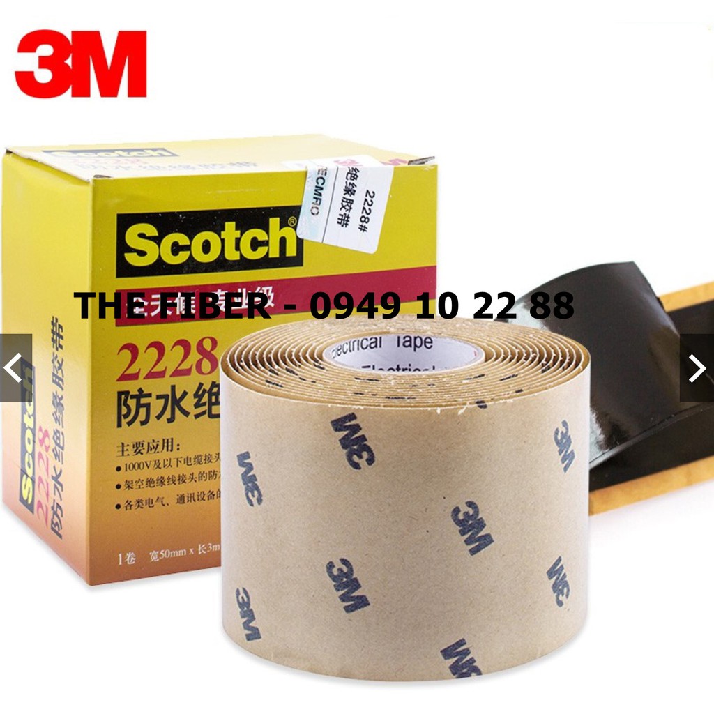 Băng keo cao su non 3M Scotch 2228 50mmx1.65mm - Dài 3M