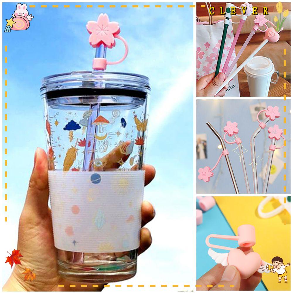 CLEVER Cute And Handy Cartoon Silicone Straw Lid