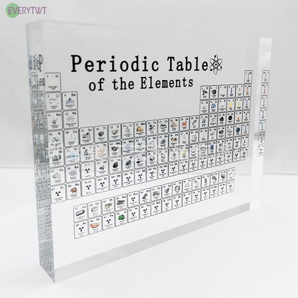 With Real Elements Letter Decoration Periodic Table Teaching Display Chemical(in stock）