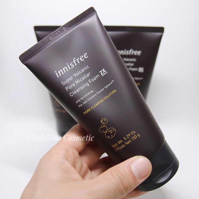 Sữa rửa mặt se khít lỗ chân lông Innisfree Super Volcanic 2X