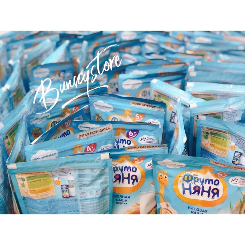 Bột ăn dặm Fruto Nga đủ vị cho bé từ 4m+