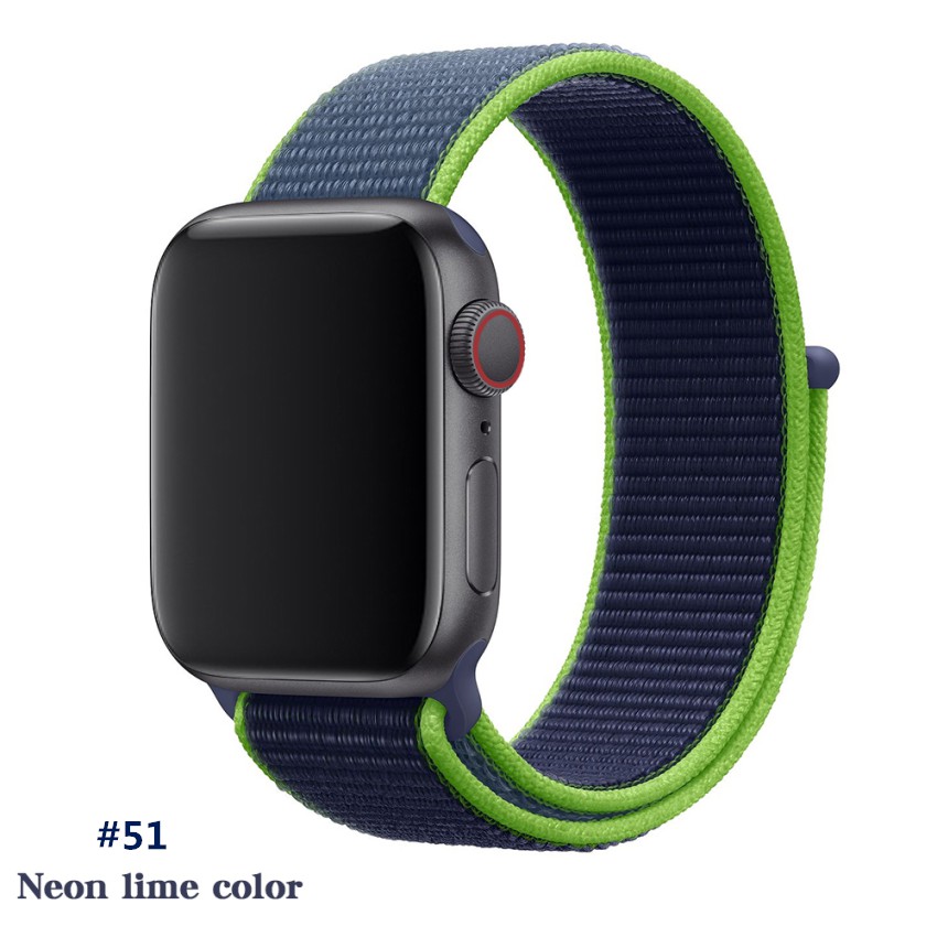 Dây Đeo Bằng Nylon Cho Apple Watch 44mm 40mm 38mm 42mm Iwatch Series 6 Se 5 4 3 2 1