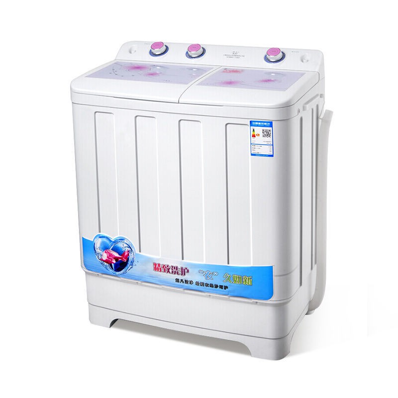 Máy giặt Amoi bán tự động hộ gia đình công suất lớn hai thùng kép thanh xylanh kiểu cũ ký túc xá nhỏ sấy mini