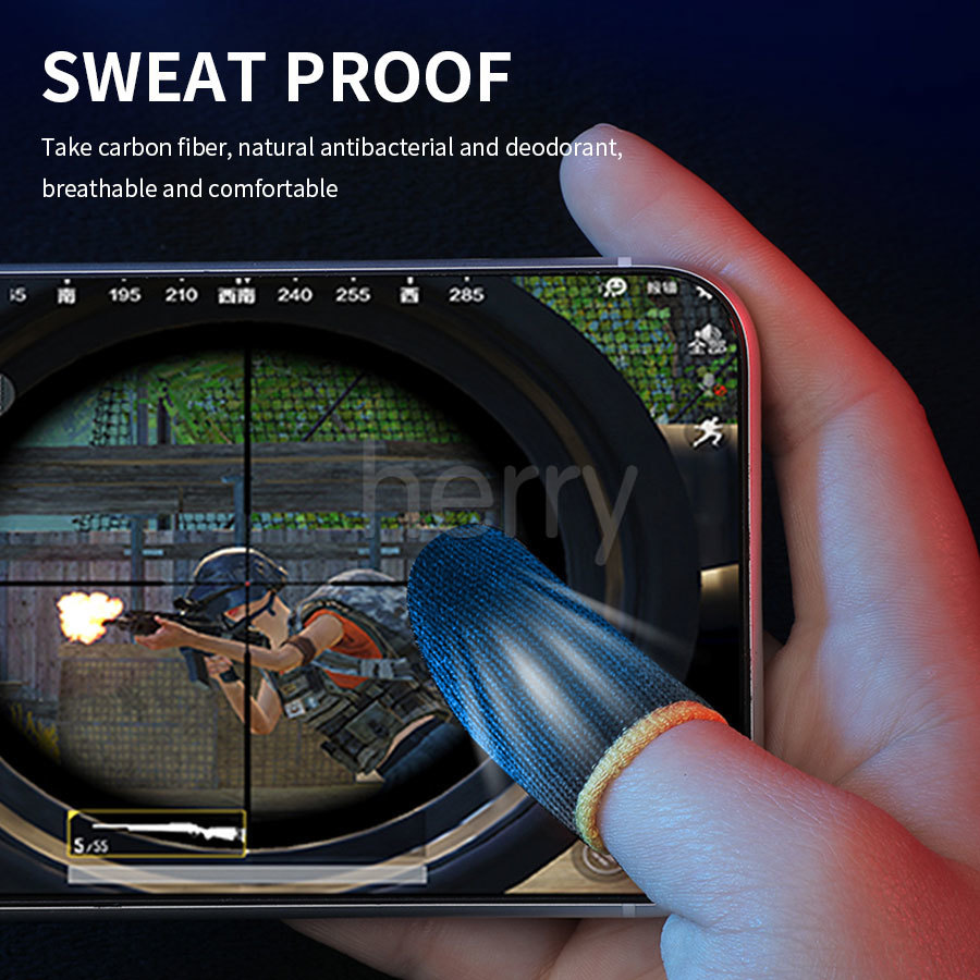 2 Gói Găng tay chơi game chống mồ hôi cho màn hình cảm ứng chống mồ hôi