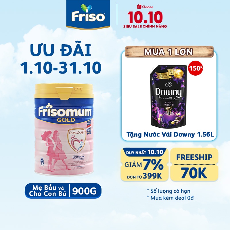 Sữa bột FRISOMUM GOLD hương VANI 900G