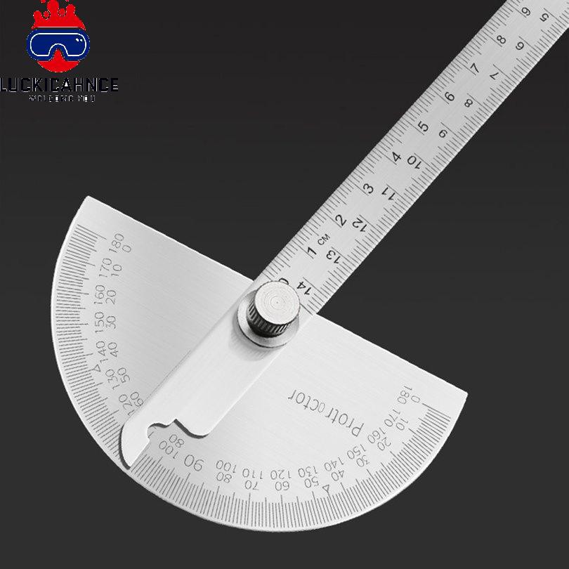 (a6) Thước Đo Góc Bán Nguyệt 180 Độ Chính Xác 150mm