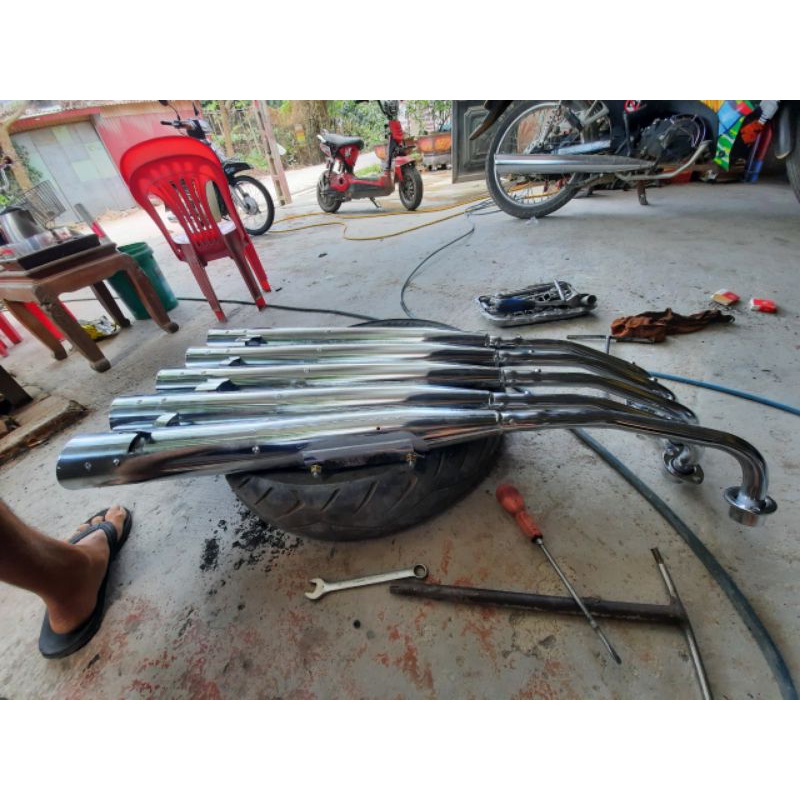 Bô  Tân Hòa đít vát móc căng móc nhẹ lắp cho wave  A.S.RS. 100cm3