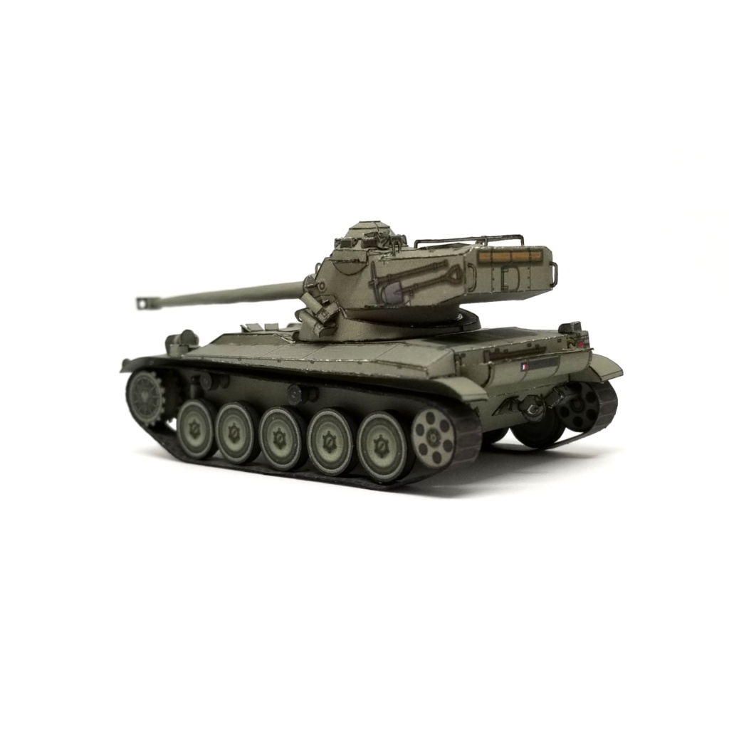 Mô hình giấy 3D  tank AMX 13 tỉ lệ 1/72