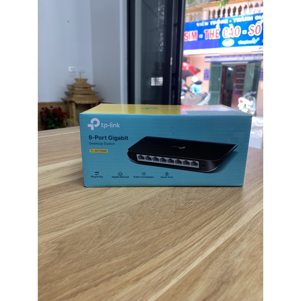 [Hỏa tốc - HN] Bộ chia tín hiệu mạng 8 cổng, Switch TP-Link TL-SG1008D 8 port Gigabit