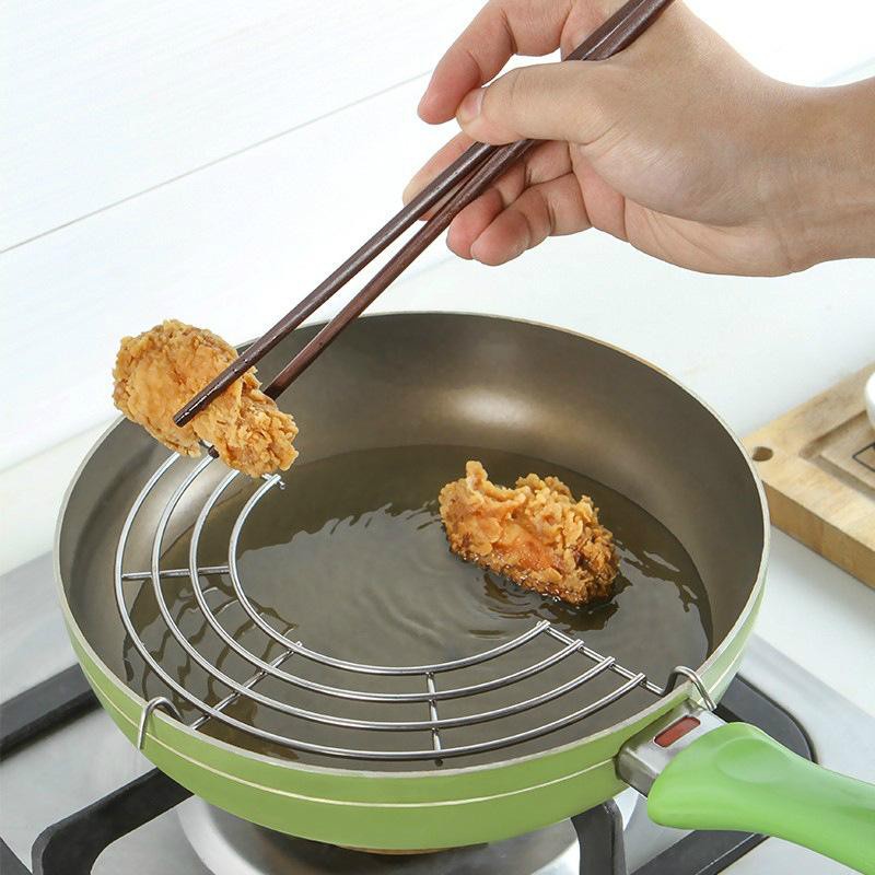 VỈ GÁC CHẢO CHIÊN ĐỒ ĂN ❤️ FREESHIP ❤️ KHÔNG BIẾN ĐỔI NHIỆT, CHÂN GÁC THÔNG MINH