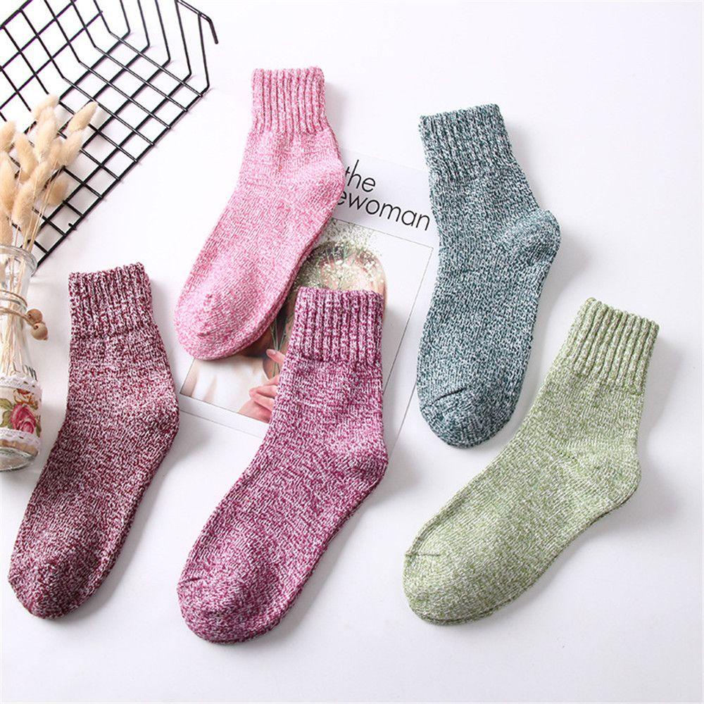 Vớ Len Dày Dặn Giữ Nhiệt Đơn Giản Thời Trang