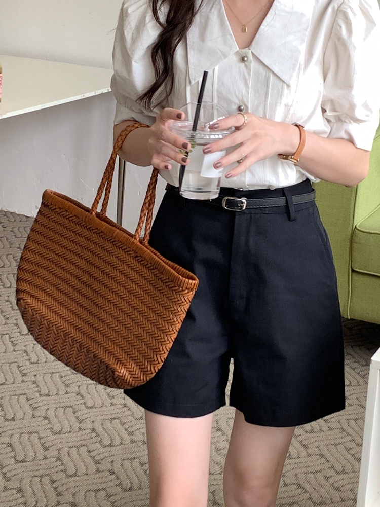 Quần Short Ống Suông Phối Thắt Lưng Thời Trang Năng Động 51289