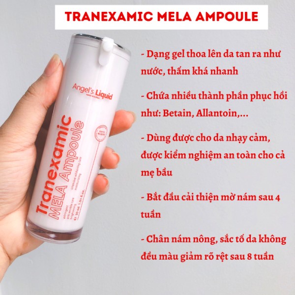 Tinh Chất Mờ Nám Chuyên Sâu Angel's Liquid Tranexamic Mela Ampoule
