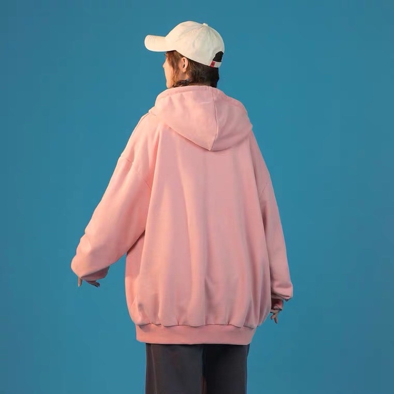 Áo khoác hoodie dây kéo CEC Ulzzang☘Hodie nam nữ form rộng dài vải nỉ cotton giá rẻ không xù lông BST áo thu đông