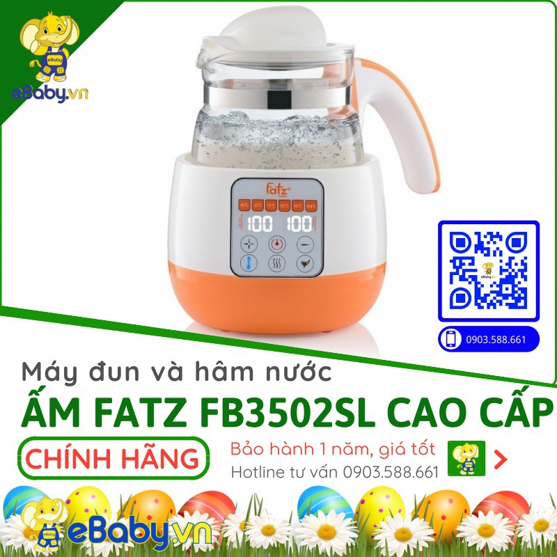 Máy đun và hâm nước FatzBaby FB3502SL - Siêu tiết kiệm điện - Hàng chính hãng - Bảo hàng 12 tháng