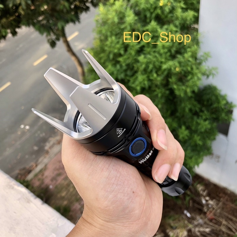 Wurkkos TS30 TS30S Đèn Pin Chiến Thuật 3x Led SST40 6000LM Viền Thép Không Gỉ Pin 21700 Sạc Type C Chính Hãng