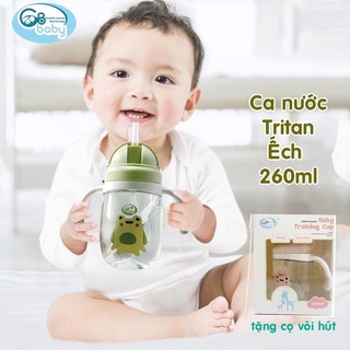 Bình tập uống nước Tritan GBBaby 260ml - hình ếch xinh