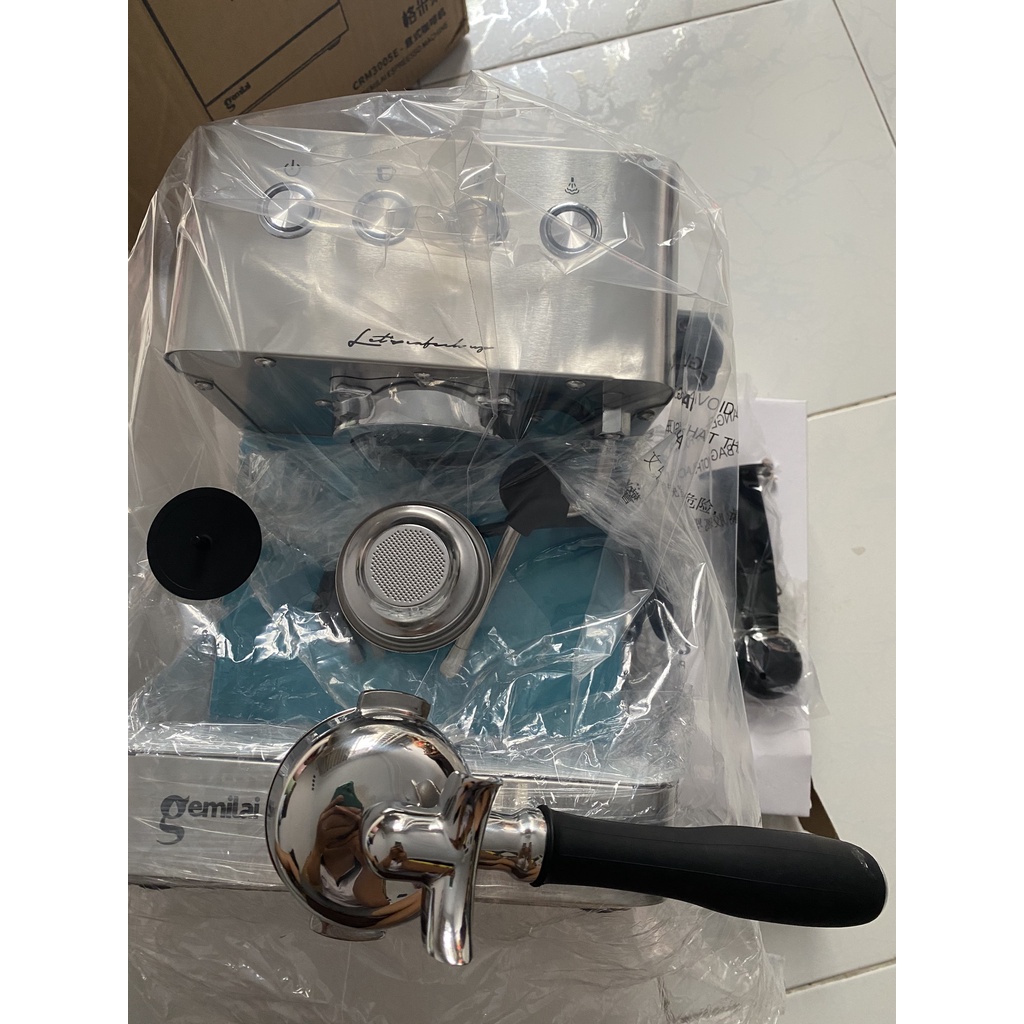 |HÀNG SỈ| Máy pha cà phê Gemilai Espresso CRM3005E. Áp suất 20bar. Pha Capuchino