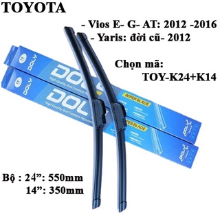 Gạt mưa doly xe toyota vios e g at đời 2012 – 2016, và yaris đời trước - đến 2012