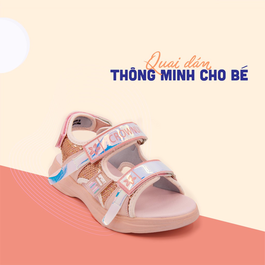 [PHIÊN BẢN CAO CẤP PREMIUM] Sandal Bé Gái Đi Học Chính Hãng Crown Space Cao Cấp CRUK545 Size 28-36