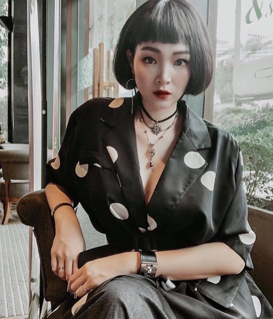 VÒNG CỔ CHOKER DÂY DA 3 TẦNG