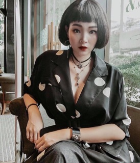 VÒNG CỔ CHOKER DÂY DA 3 TẦNG