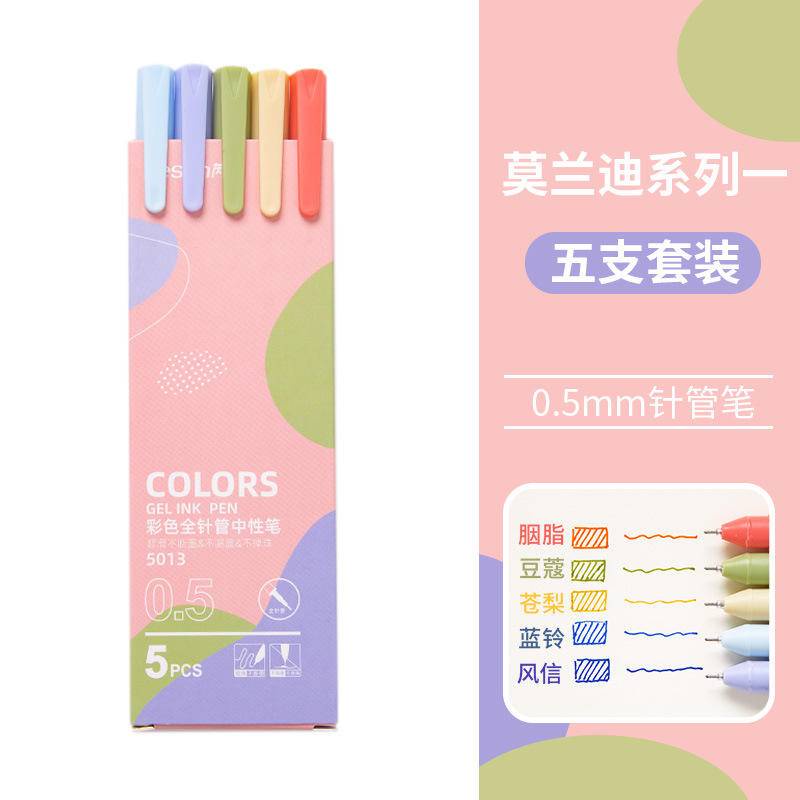 Bút gel Morandi Nhiều Màu Sắc Nhanh Khô Tiện Dụng Cho Học Sinh