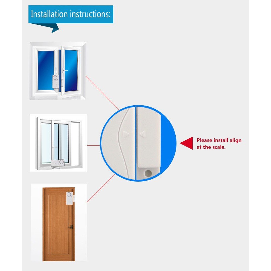 Chuông chào khách kiêm báo trộm độc lập dạng tách cửa điều khiển từ xa