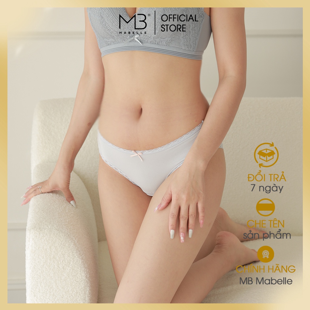 Quần lót nữ cotton kháng khuẩn cao cấp phối ren ống và ren lưng MB 8699 4 màu đủ size