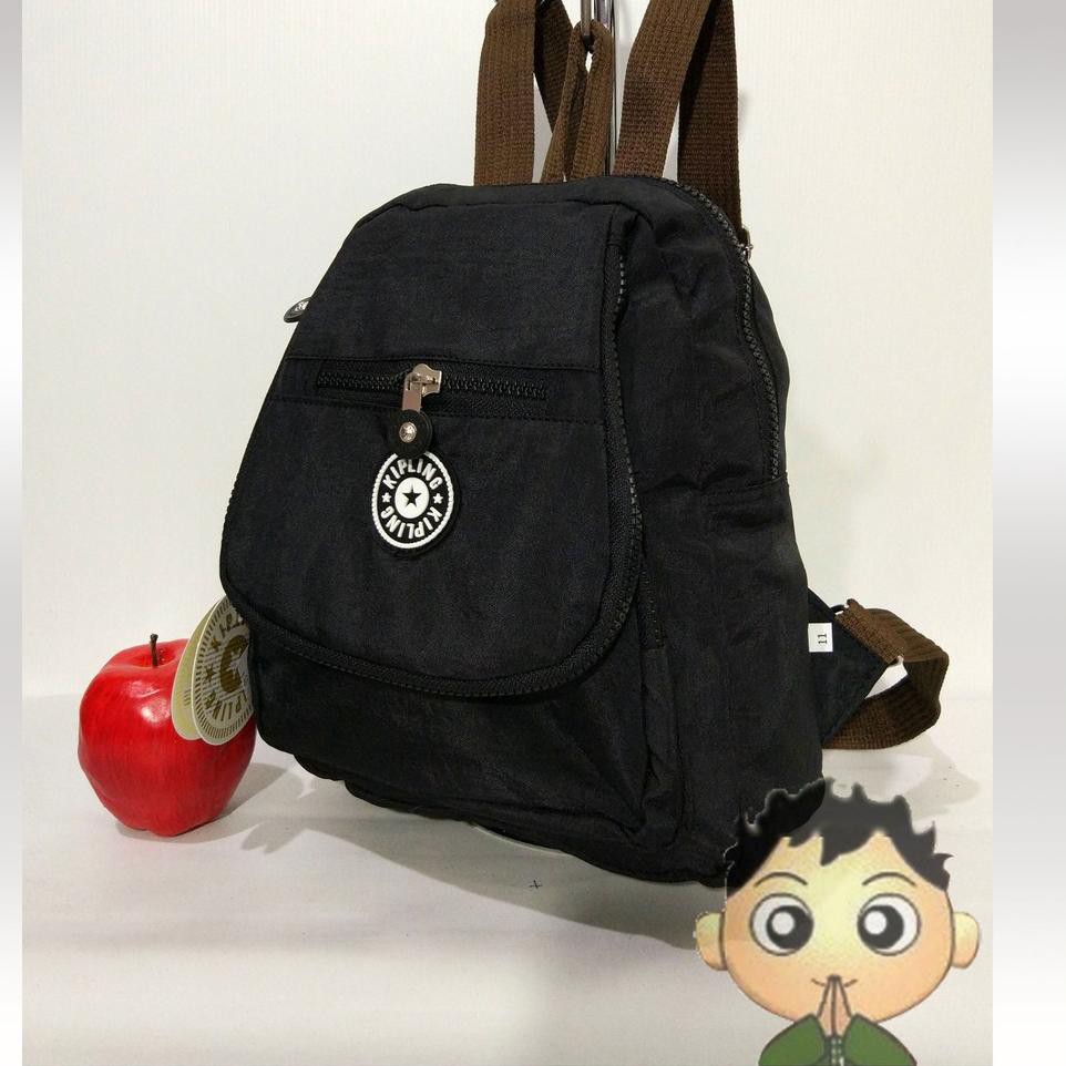 KIPLING Ba Lô Đi Học Màu Đen Dx6 Bằng Cao Su Dễ Thương Xinh Xắn