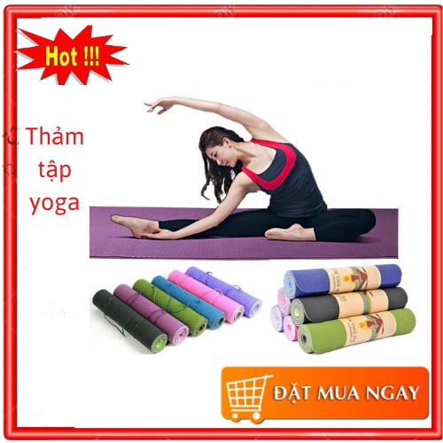 Thảm tập yoga chống trượt.