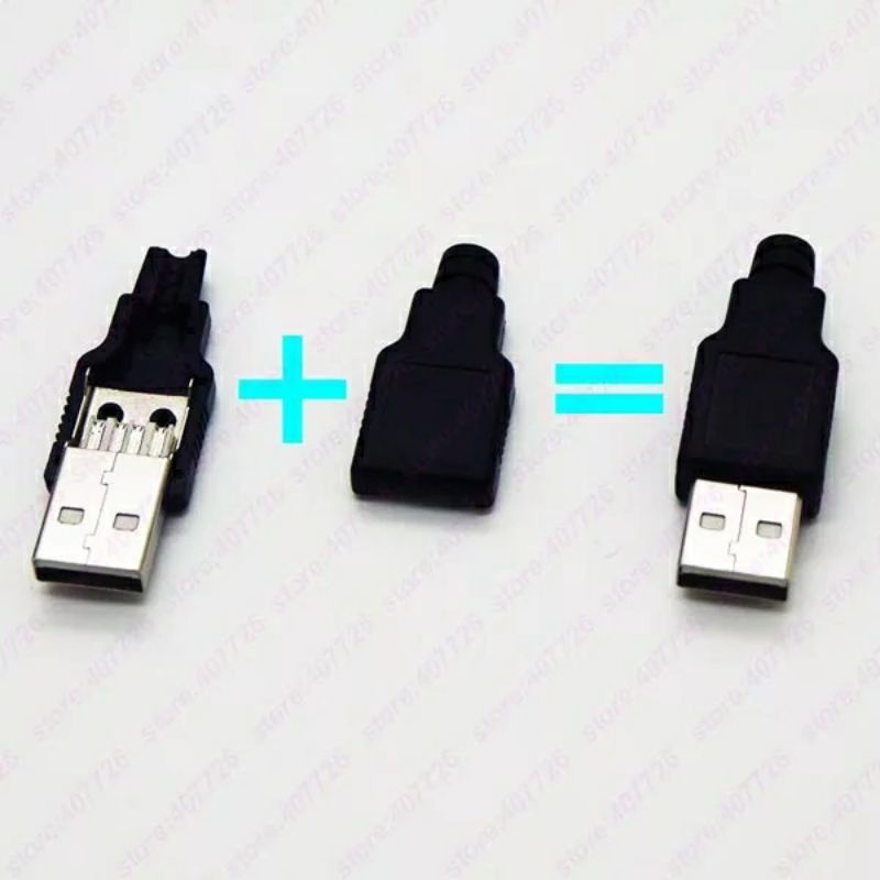 Jack đực USB type A chế cáp sạc