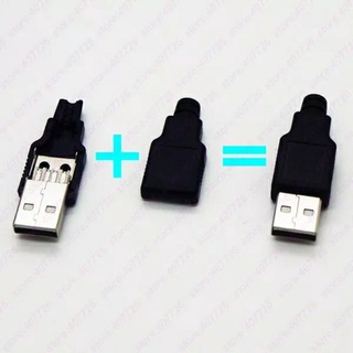 Jack đực USB type A chế cáp sạc