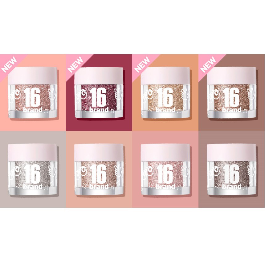 Nhũ Mắt Kim Tuyến 16brand Candy Rock Pearl Powder | BigBuy360 - bigbuy360.vn